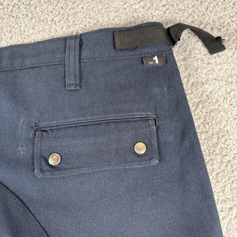 Men's Dark Navy Cargo Pants with Snap Pockets